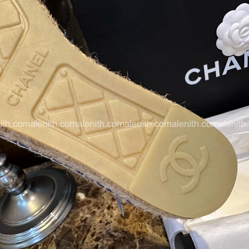 Chanel 23C Klein Blue Woven Espadrilles